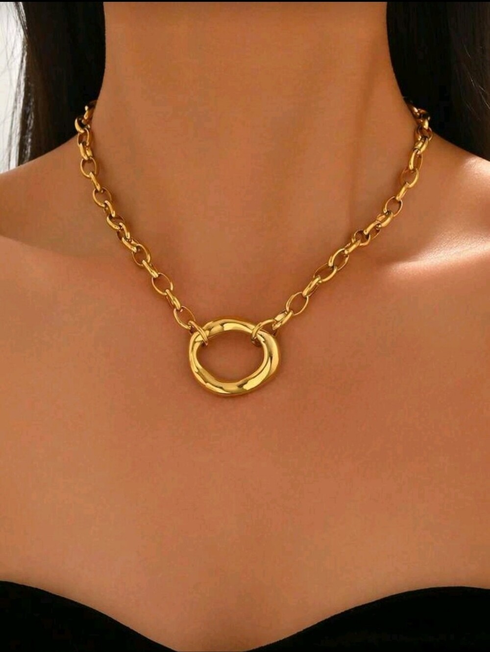 Stainless Steel Necklace And Earrings Set - Picture 8 of 8